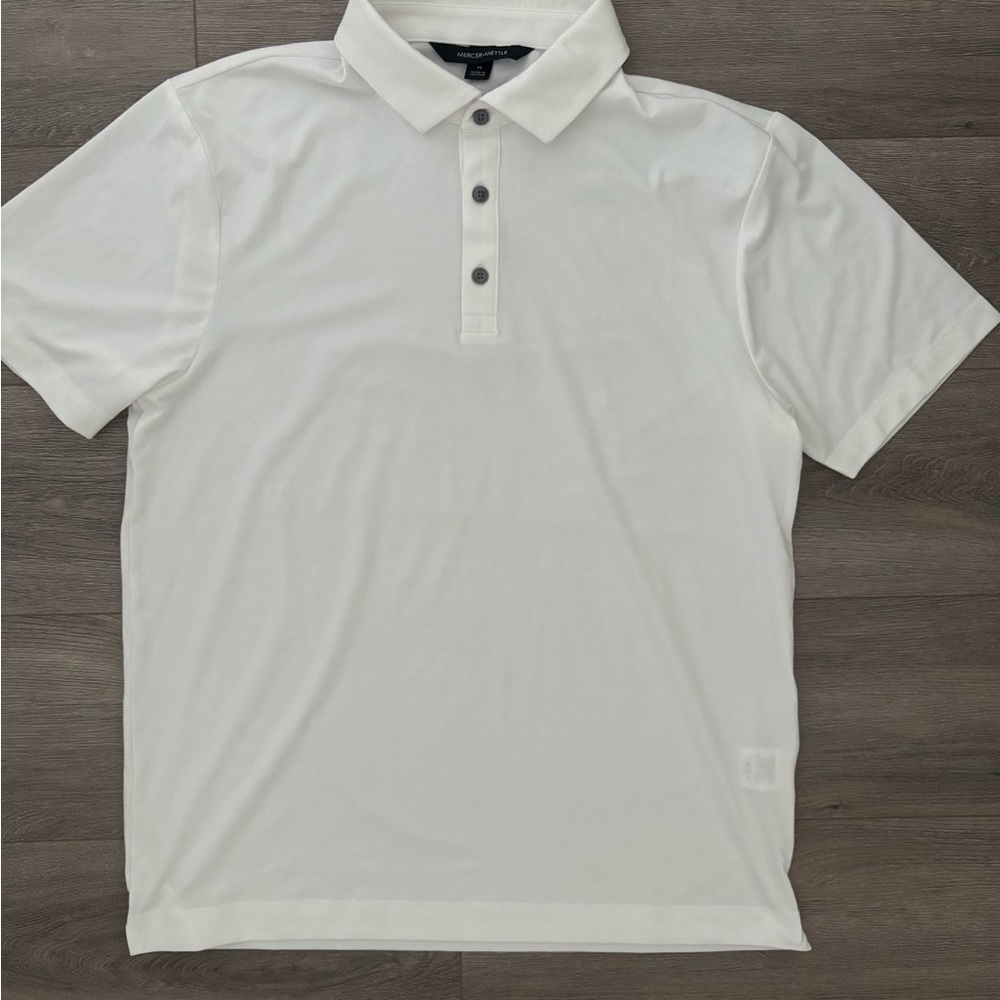 New Men's White Golf Polo Shirt